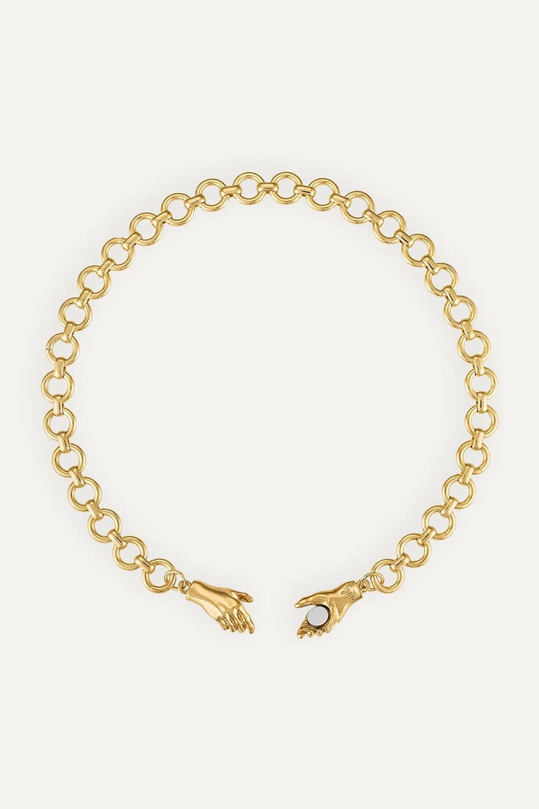 Gentlewoman's Agreement Necklace, Alternate, color, Metallic Gold - 16"