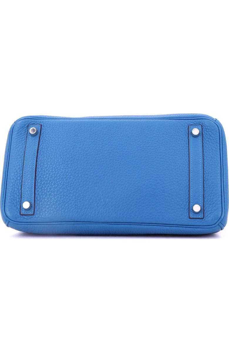 Pre-Owned Hermes Birkin Handbag Blue Clemence with Palladium Hardware 30, Alternate, color, Mykonos