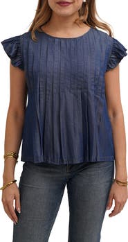 CYRUS Pleated Top