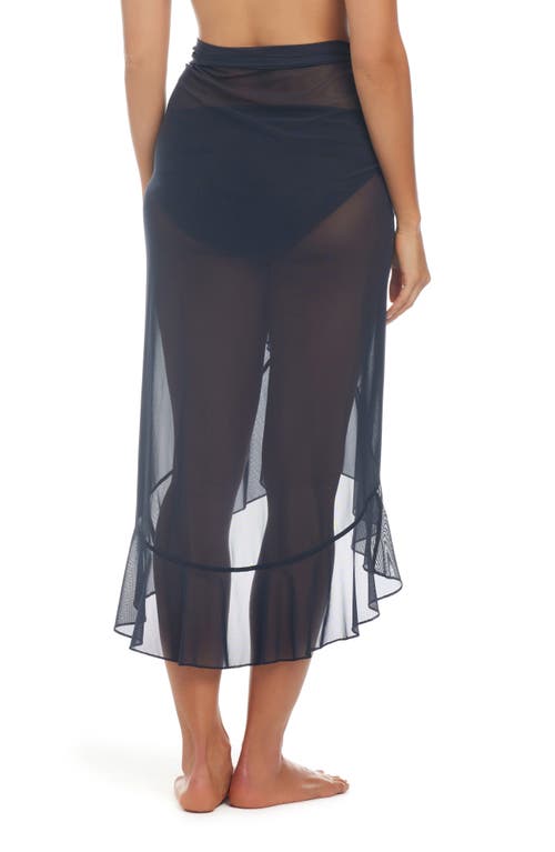 Bleu By Rod Beattie Ruffle Mesh Cover-up Pareo