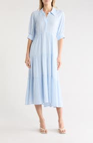 Gemma + Jane Tiered Midi Shirtdress