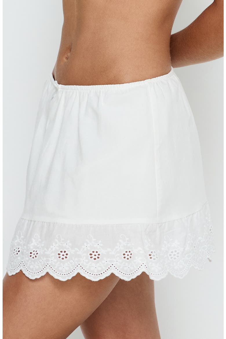 Ode to Love Eyelet Mini Skort, Alternate, color, WHITE
