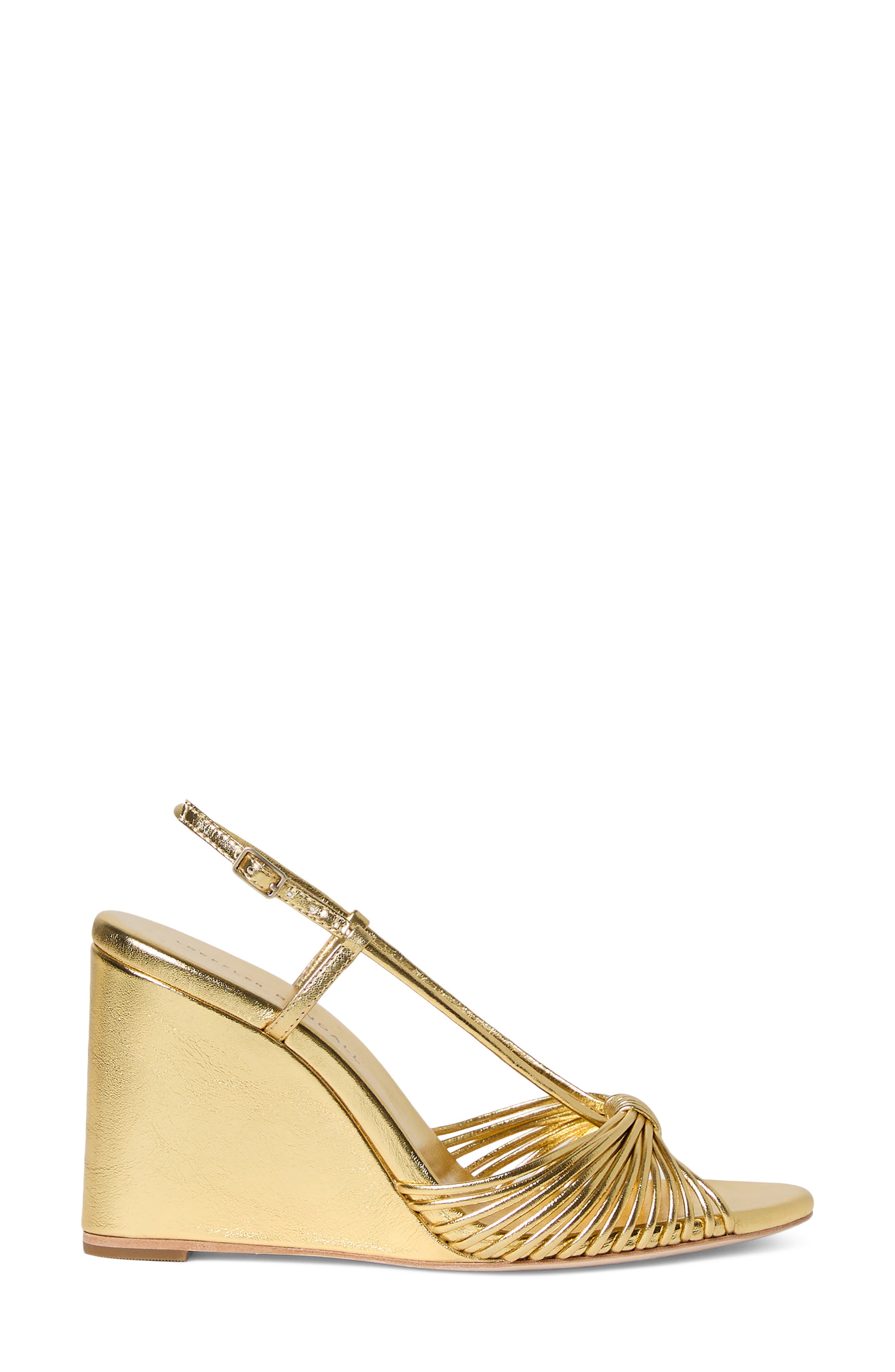 Loeffler Randall Marren Slingback Wedge Sandal, Alternate, color, Gold