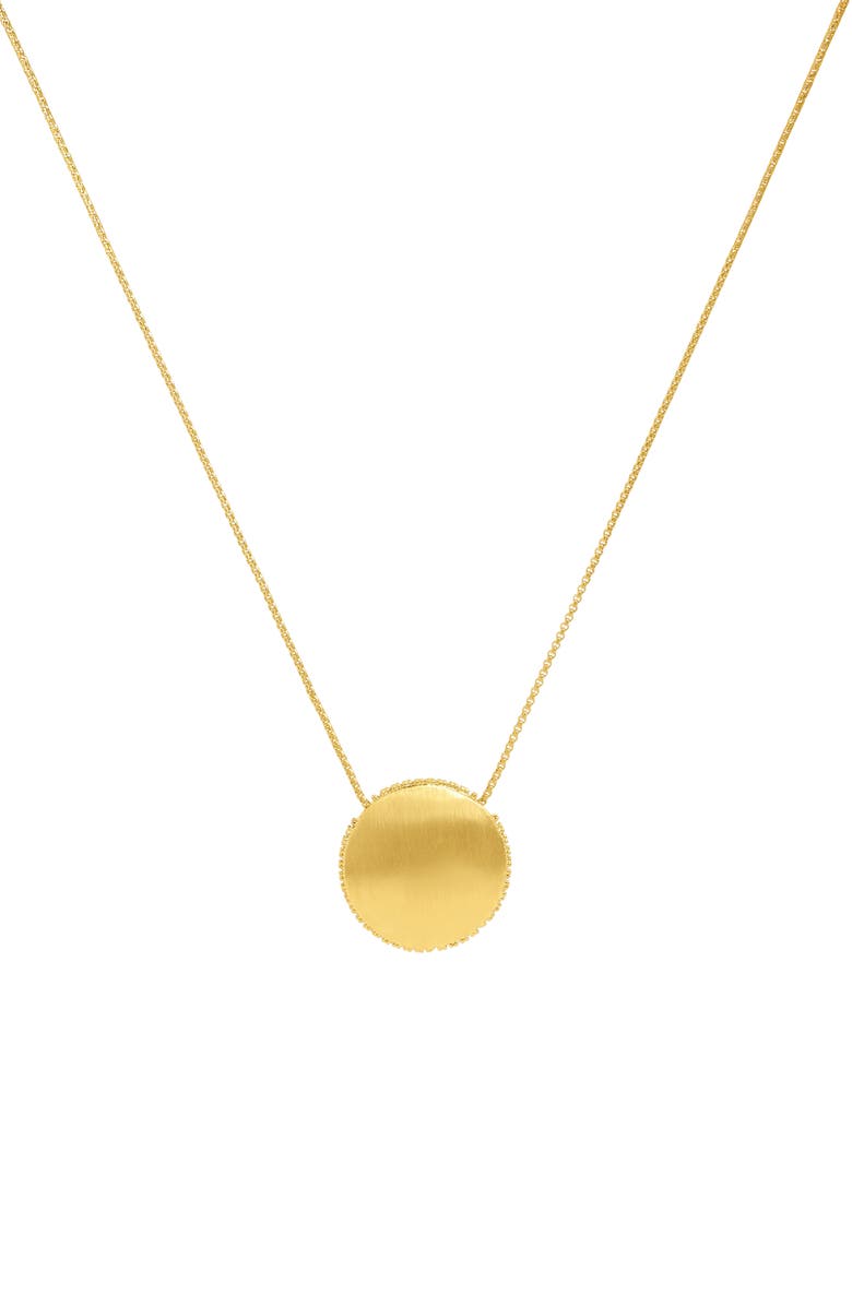 Dean Davidson White Topaz Petite Pavé Pendant Necklace, Main, color, White Topaz/ Gold