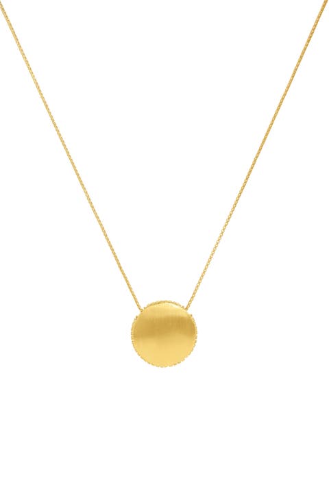 White Topaz Petite Pavé Pendant Necklace