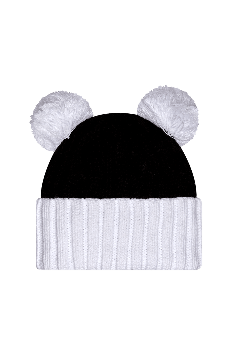 New Era Women's New Era Black Colorado Buffaloes Tonal Cuffed Knit Hat with Double Poms, Alternate, color, Black