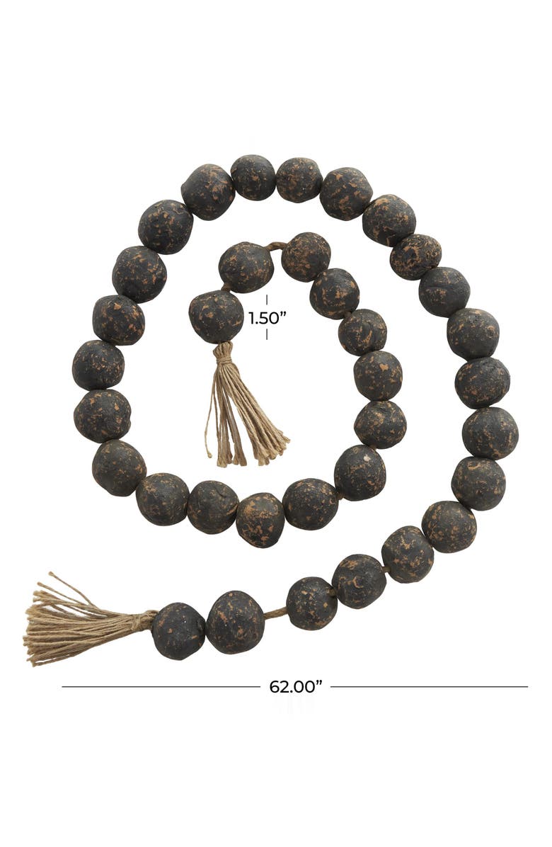 WILLOW ROW Bohemian Ceramic Beaded Tassel Garland, Alternate, color, 