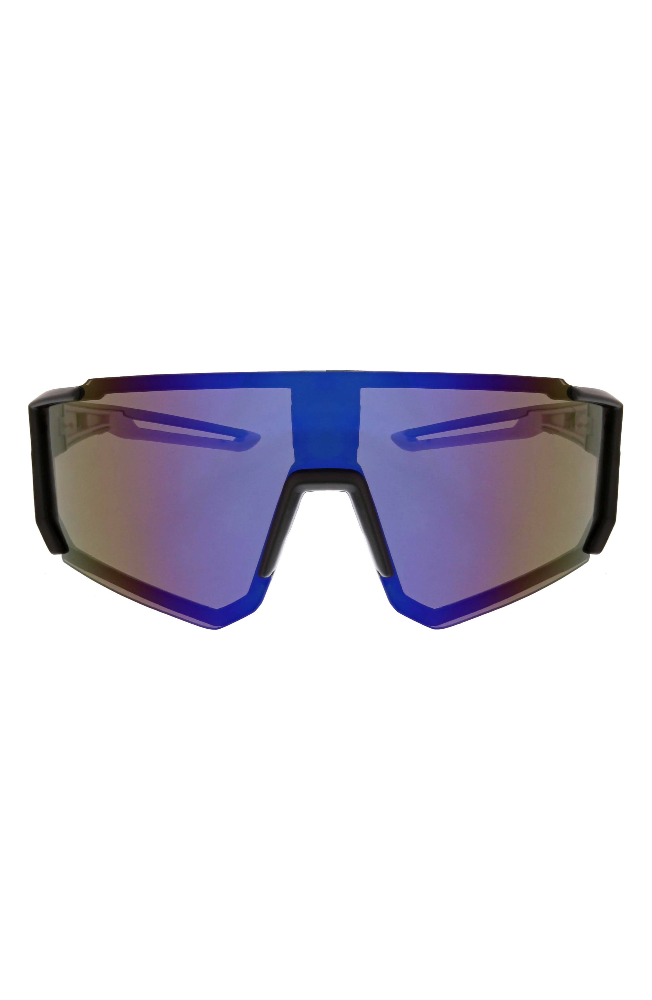 Hurley Semi Rim Polarized Shield Sunglasses