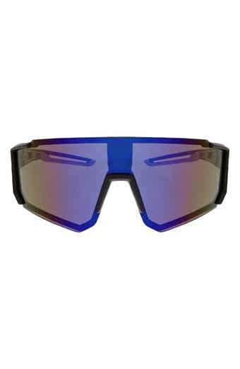 Hurley Semi Rim Polarized Shield Sunglasses