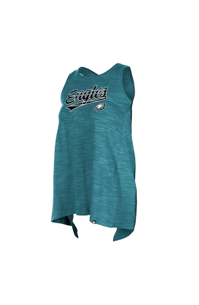 New Era Women's New Era Midnight Green Philadelphia Eagles  Space Dye Active Tank Top, Alternate, color, Green