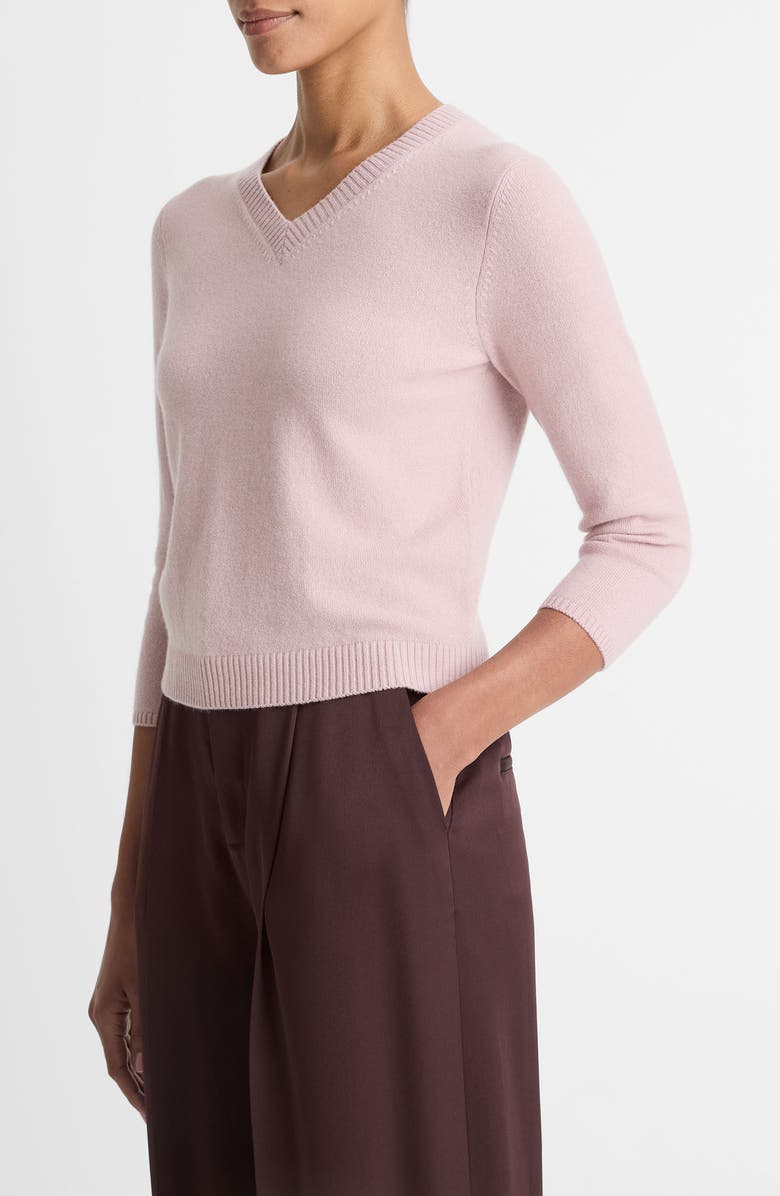 Vince V-Neck Sweater, Alternate, color, Dark Baletto