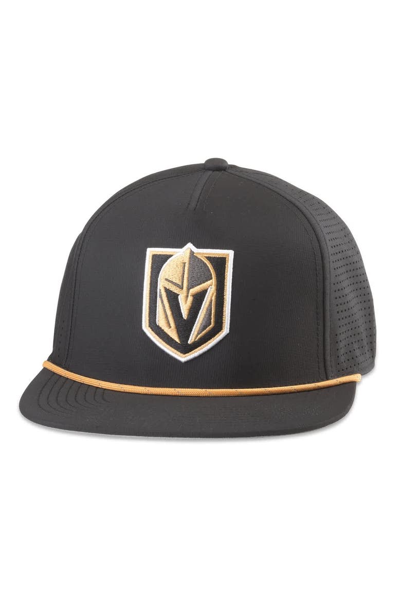 Men's American Needle  Black Vegas Golden Knights Buxton Pro Tech Adjustable Hat, Main, color, Black
