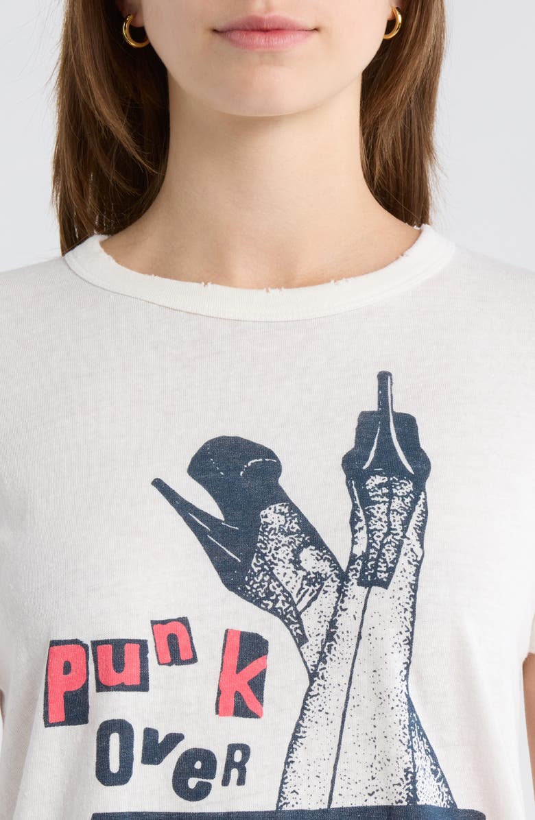 Junk Food Punk Over Heels Graphic T-Shirt, Alternate, color, Vintage White