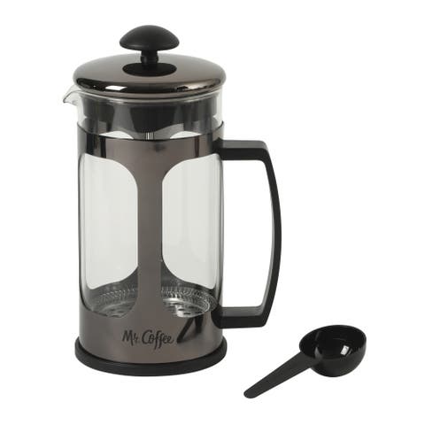 Daily Brew 30 oz Borosilicate Glass Coffee Press