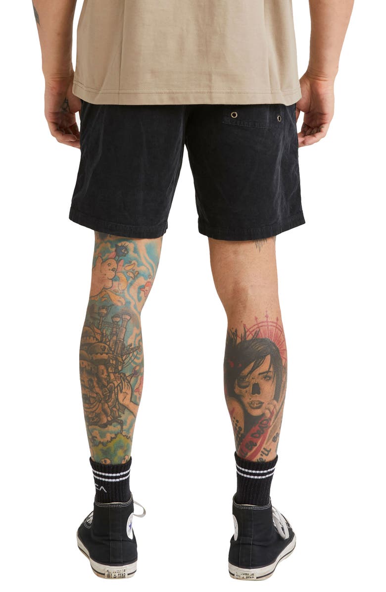 RVCA Escape Drawstring Cotton Walking Shorts, Alternate, color,