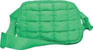 Iscream Kids' Glam Green Quilted Nylon Belt Bag