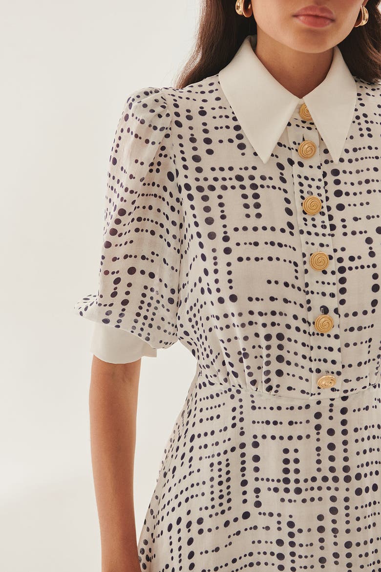 Sawyer Midi Dress, Alternate, color, BLUE-WHITE