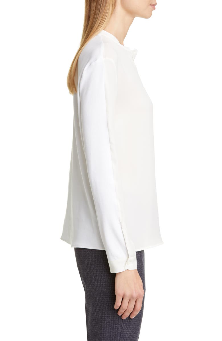 Fabiana Filippi Satin & Jersey Pullover Blouse, Alternate, color,