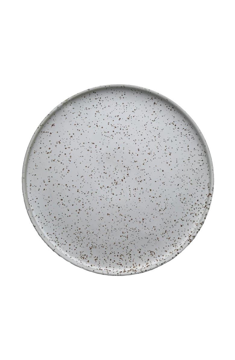 OYOY Inka Dinner Plate - Set of 2, Main, color, White / Light Brown