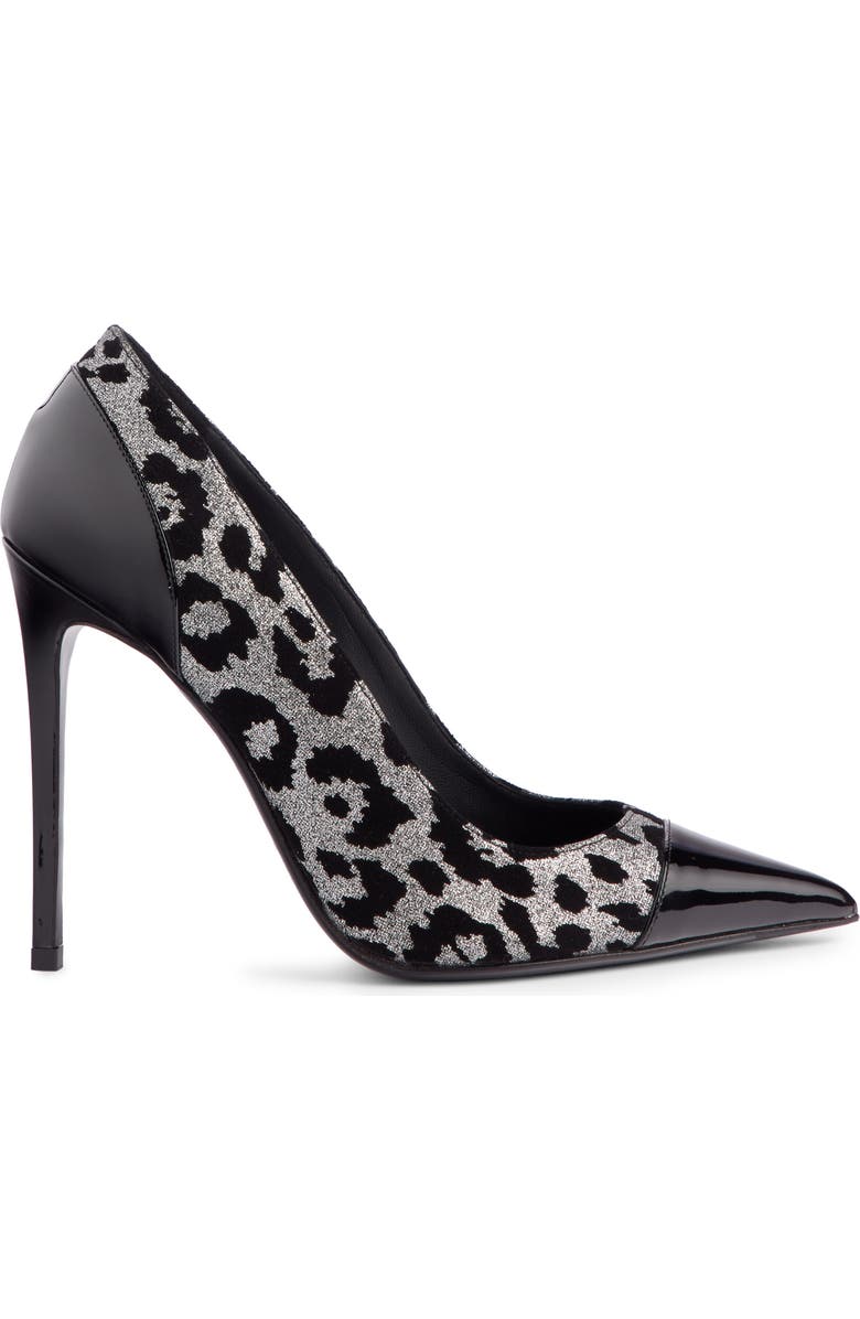 Balmain Daphne Leopard Print Pointy Toe Pump, Alternate, color,
