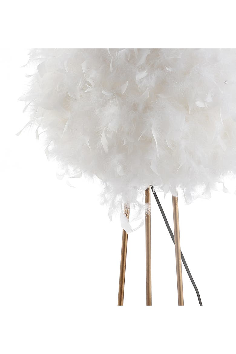Stork Feather Metal LED Floor Lamp, Alternate, color, Gold