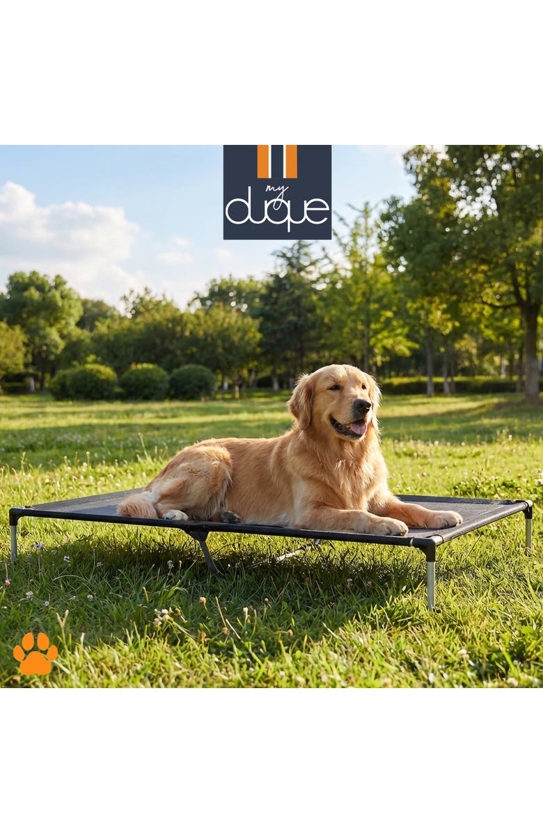 My Duque Pet Bed, 51 Inches x 34.5 Inches, Alternate, color, Black
