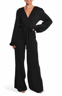 Petal & Pup Yelena Long Sleeve Wide Leg Jumpsuit