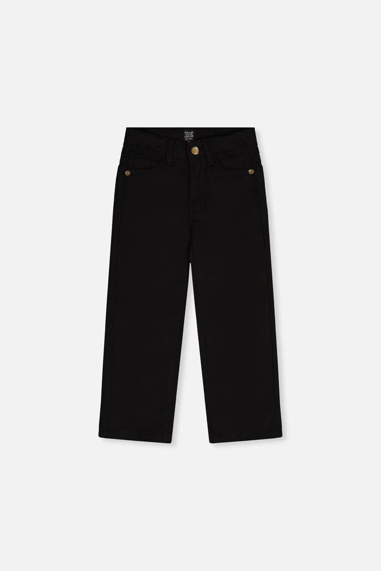 Stretch Denim Five-Pocket Adjustable Waist Pants, Main, color, Black