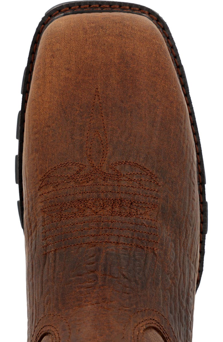 DURANGO Composite Toe Western Work Boot, Alternate, color, Bay Brown And Steel Cut Oat