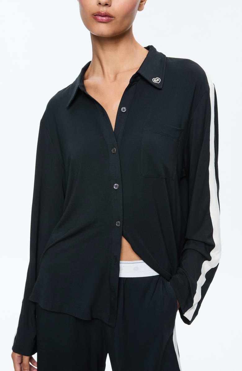 Alice + Olivia Nico Long Sleeve Top & Pants Pajamas, Alternate, color,