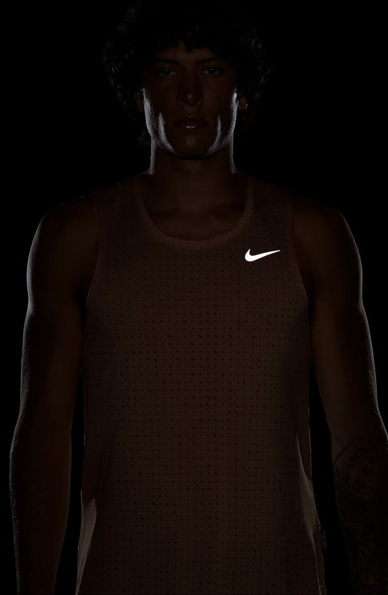 Nike Dri-FIT Miler Breathe Running Tank, Alternate, color, Apricot Agate/ Reflective Silv