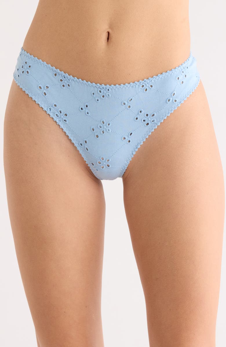 Free People Homegrown Thong, Main, color, Clear Sky
