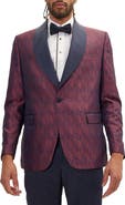 RON TOMSON Paisley Pattern Tuxedo Jacket