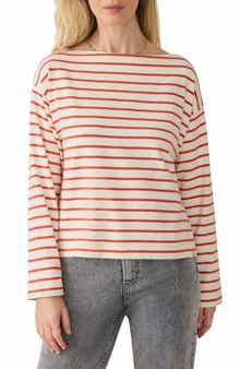 Stripe Organic Cotton Boatneck Top