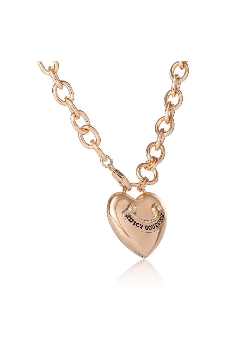 Juicy Couture Gold-Tone Long Heart Pendant Necklace, Alternate, color, 