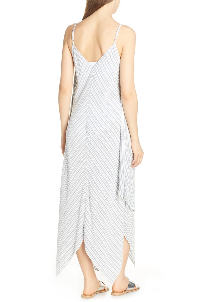 Tommy Bahama Stripe Maxi Cover-Up Dress, Alternate, color,