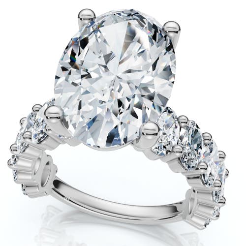 Bliss Diamond Certified 6ct Oval Diamond Engagement Ring 14k Gold Lab Grown
