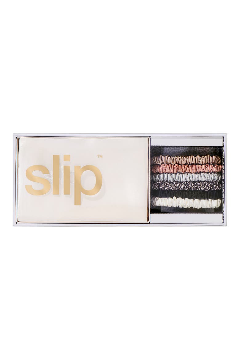 Pure Silk Pillowcase & Skinny Scrunchie Set (Nordstrom Exclusive) $128 Value, Alternate, color, WHITE