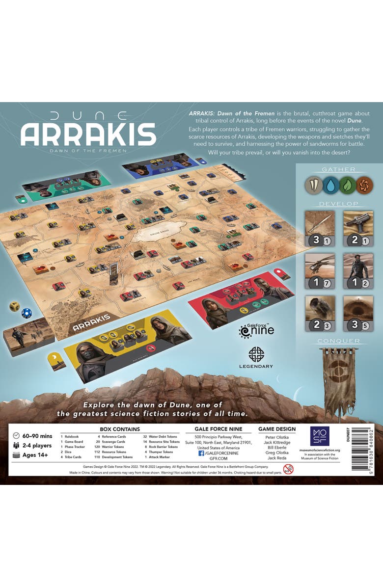 Gale Force Nine Dune Arrakis Dawn Of The Fremen Strategy Boardgame 14+, Alternate, color, Multicolored