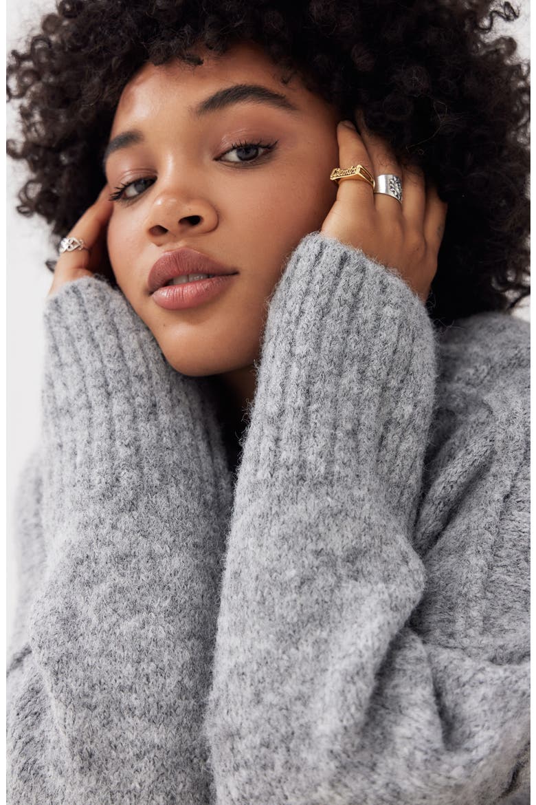 Oslo Crewneck Sweater, Alternate, color, GREY