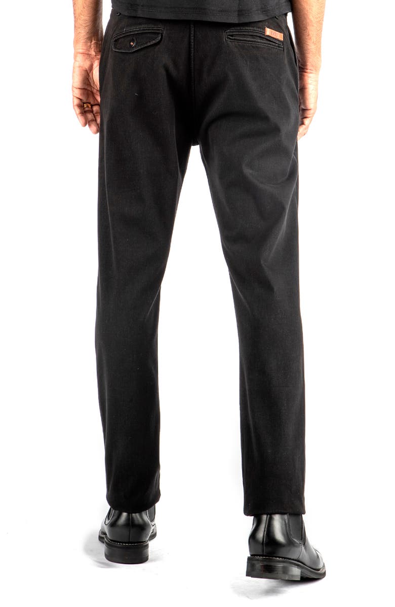 HIROSHI KATO Denit Slim Fit Chinos, Alternate, color, Black