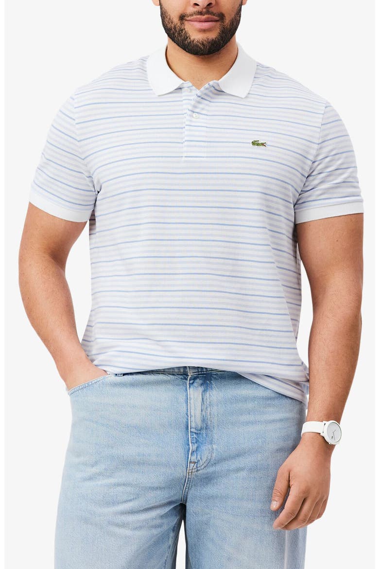 Essentials Regular Fit Cotton Piqué Polo, Main, color, PHOENIX BLUE/ FLOUR