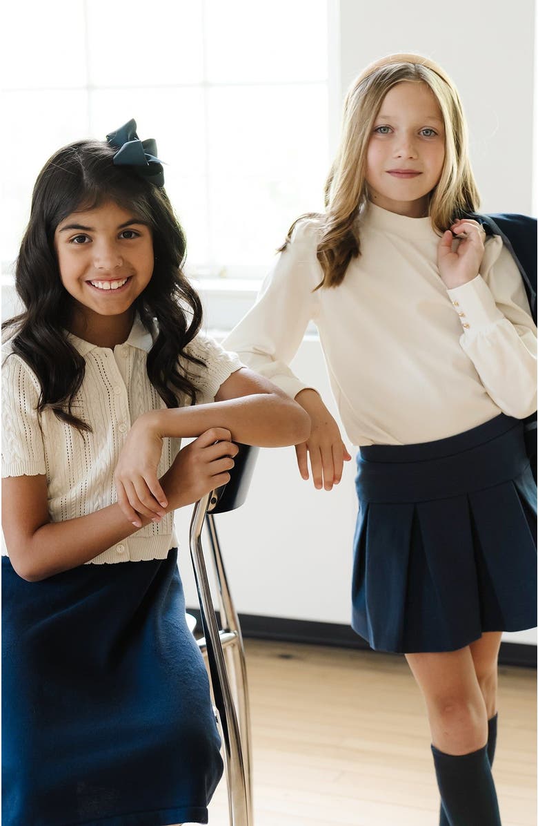 Hope & Henry Girls' Ponte Drop Waist Skort, Kids, Alternate, color, 