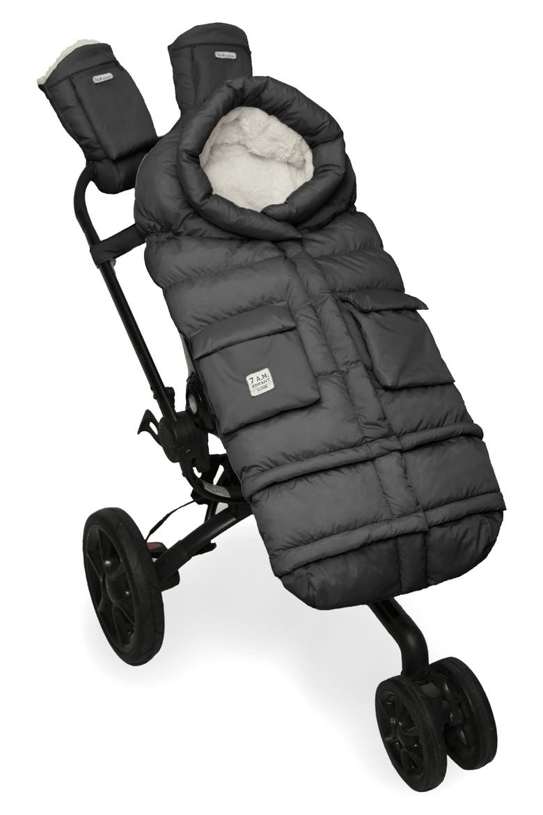 212 evolution® Extendable Stroller & Car Seat Waterproof Footmuff, Alternate, color, BLACK