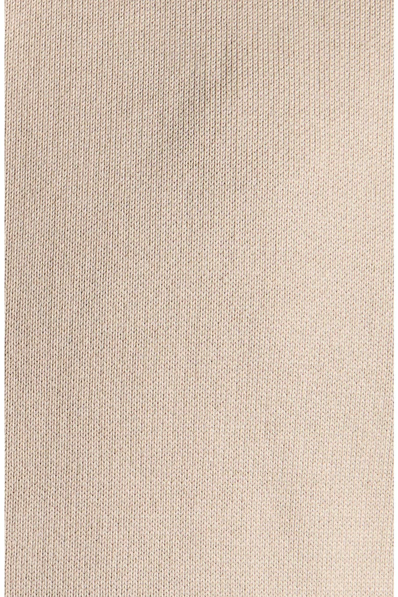 Cotton Blend Knit & Quilted Down Cardigan, Alternate, color, MEDIUM BEIGE