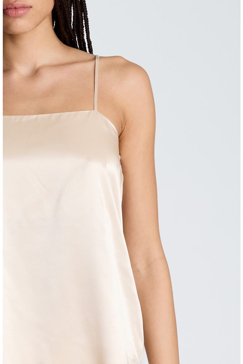 Asymmetric Hem Satin Camisole, Alternate, color, OYSTER