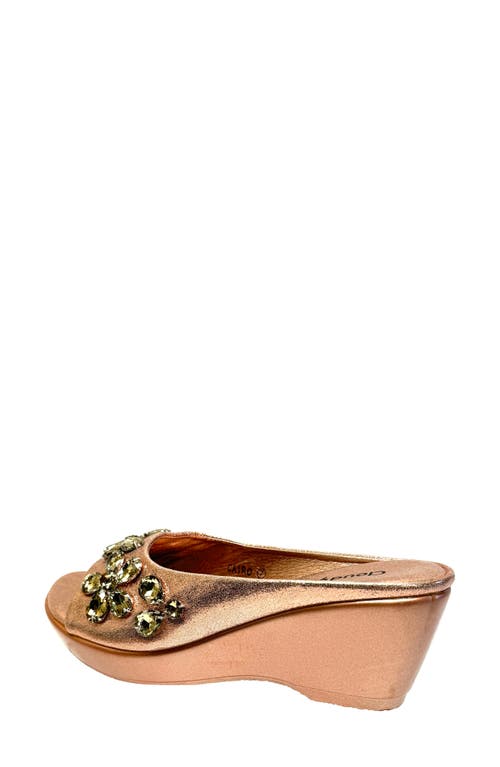 Ninety Union Cairo Wedge Sandal In Champagne