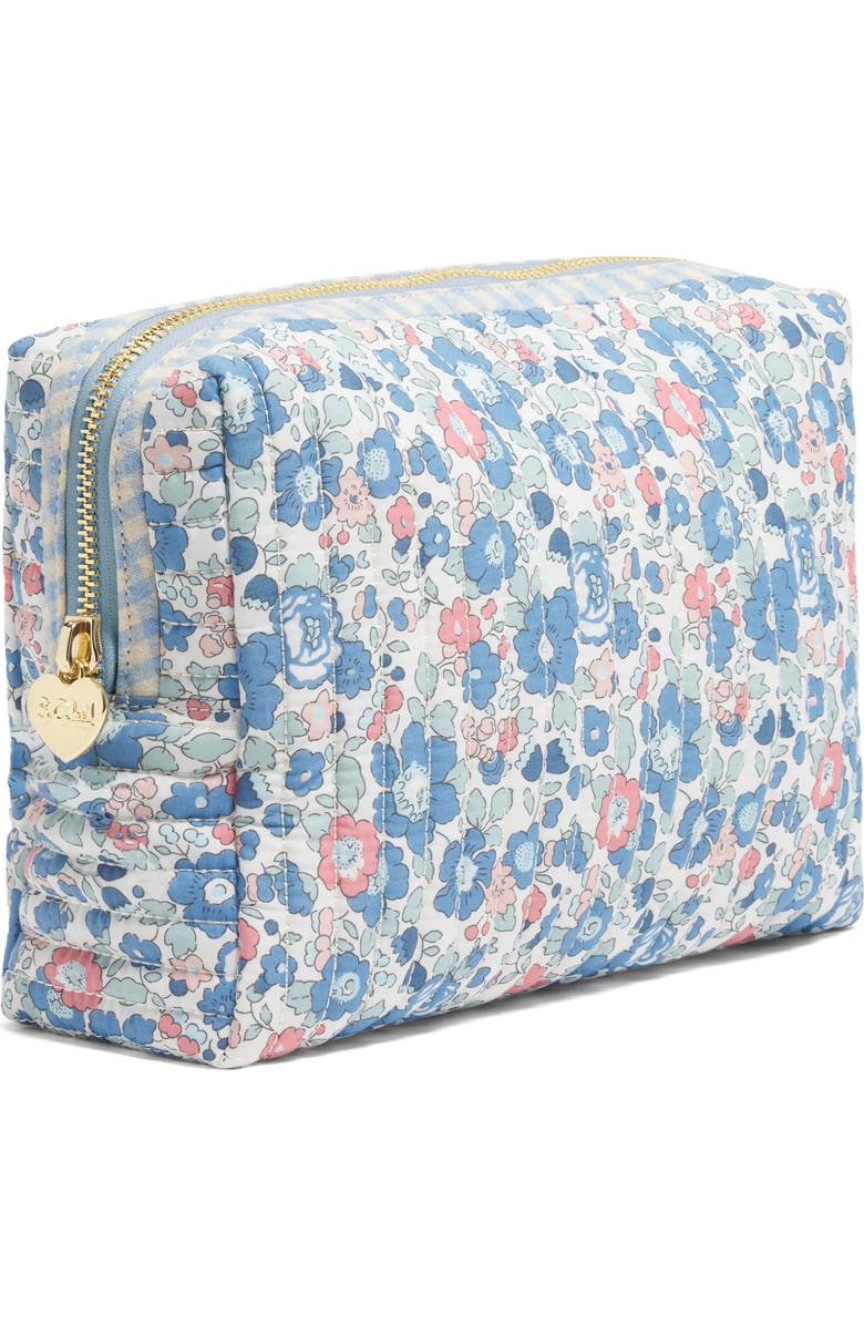 Stoney Clover Lane x Liberty Large Quilted Cotton Pouch, Alternate, color, Betsy