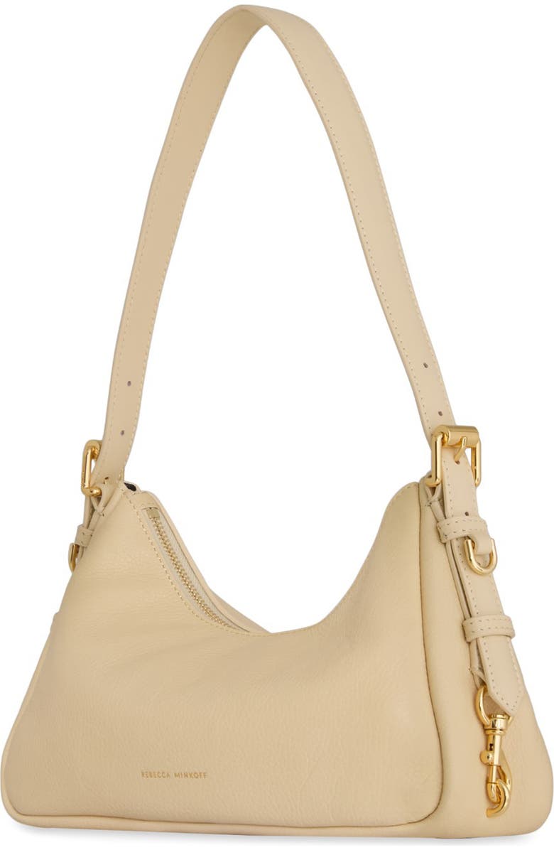 Rebecca Minkoff Small Mia Leather Shoulder Bag, Alternate, color, Chamois