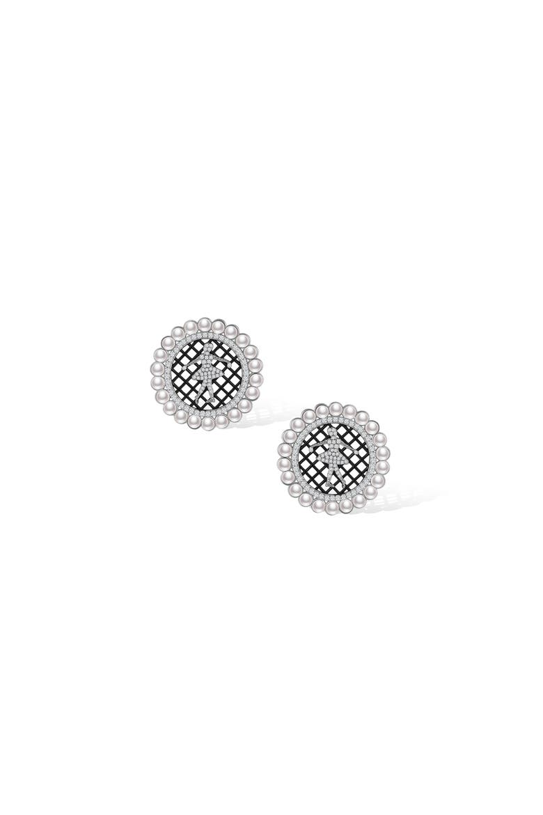 Royal Ballet Earrings, Main, color, Sliver
